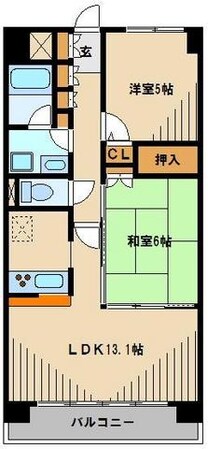 プリムベール南浦和の物件間取画像